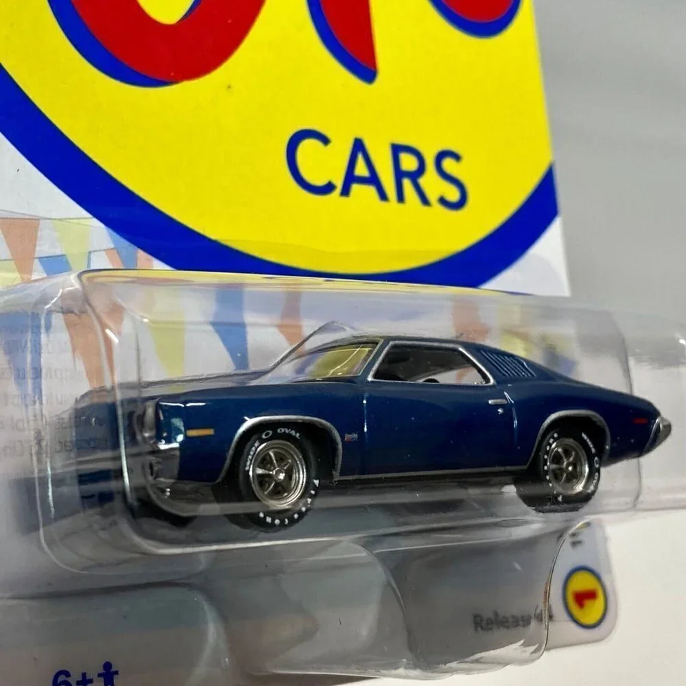 Johnny Lightning‎ 1973 Pontiac Grand Am Blue OK Used Muscle Cars U.S.A. NIP 2022